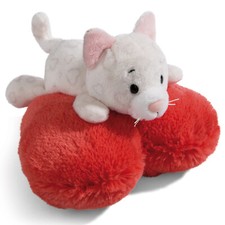 NICI Love Katze auf Herz liegend 49405 - NICI Kuscheltier Love Katze 13cm