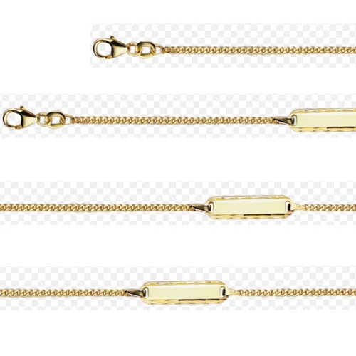 Armkette echt gold 750 baby - echt,
