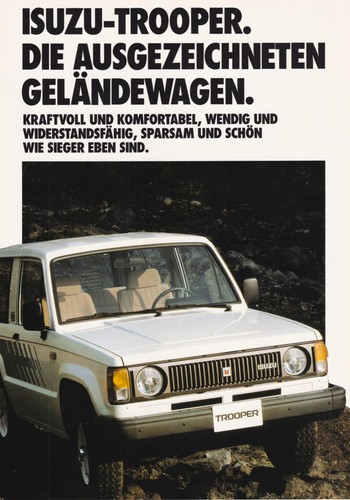 Isuzu trooper 1985 - trooper,,