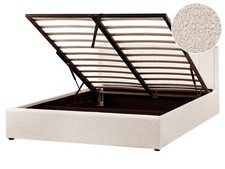 Polsterbett Bouclé beige