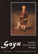 Goya ORIGINAL Schweizer Museums-Plakat von 1982 Fondation Pierre Gianadda