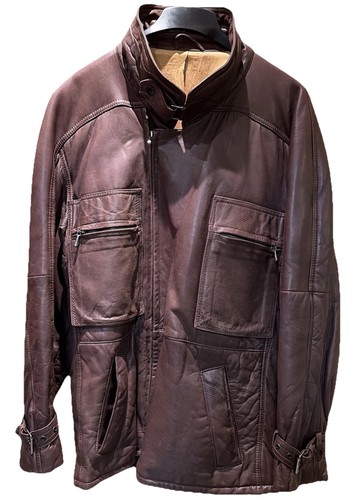 Lederjacke braun lambertozzi - lederjacke,