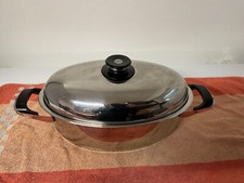 AMC Topf ovaler Bräter 5,5L mit hohem Deckel - TOP Zustand - Edelstahl TOP