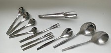 11 Vorleger Besteck Teile WMF Frankfurt Cromargan Zange Löffel  Gabeln _ Nr. 1