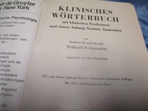 Prof pschyrembel - pschyrembel,