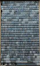 "Schreibschrift" Bleischrift 14 mm Bleisatz Buchdruck Handsatz ABC Drucken Druck