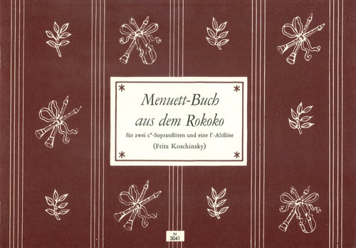 Menuett buch aus dem - menuett-buch, rokoko