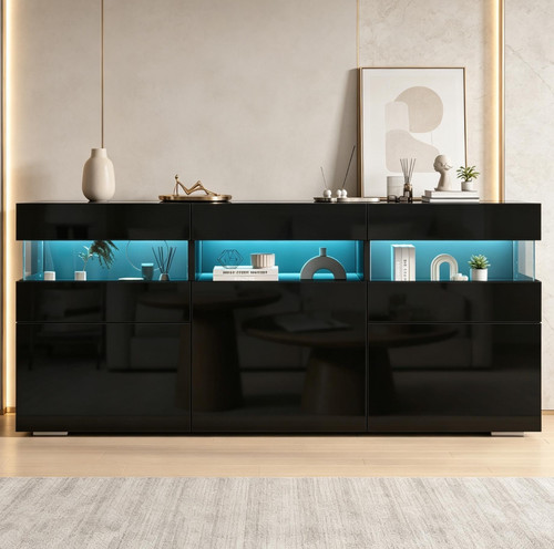 Hochglanz moderner sideboard - hochglanz,