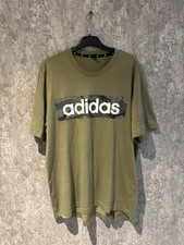 Original Adidas Herren T-Shirt Kurzarm Khaki Gr. XL