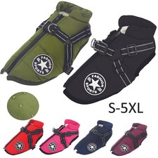 Hundeweste Hund Winter Warm Gepolsterte Mantelgeschirr Reißverschlussjacke DE