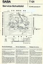 SABA Service Schaltbild TG 464 automatic H Tonbandgerät Manual