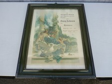 altes Bild Ehrendiplom