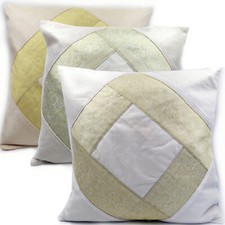 Kissen 40x40 Orient Kissenhülle Samt Dekokissen Kissenbezug weiß creme