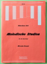 Akkordeon Solo •Melodische Studien•für die linke Hand, Bearbeitung M. Kosnár