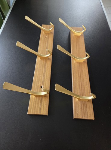 Garderobenleiste teakholz - ,