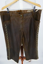 Country Maddox Damen Trachten Lederhose Gr.48 100% Leder Braun sehr guter Zust.