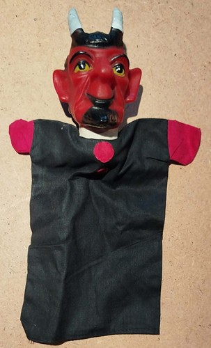 Handpuppen figur teufel - handpuppen-figur,