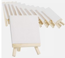 10er Set Mini Holzstaffelei