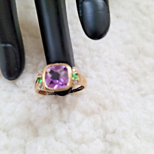 Amethyst Goldring 9ct, Amethystring Gelbgold 375/-