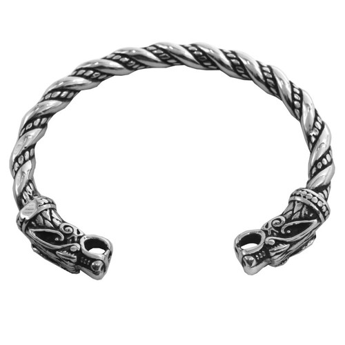 Wolfsköpfe armreif wölfe - wolfsköpfe,