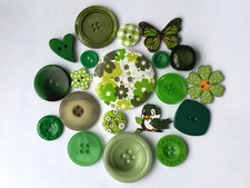 Knöpfe grün Mischung