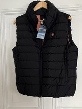 Chiemsee Steppweste Regular Fit Deep Black & Orange *neu* Gr. L