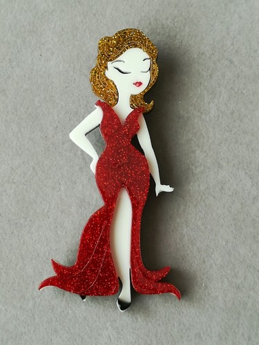 Elegante dame abendkleid - dame, im