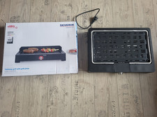  Severin Tischgrill PG 8562 eBBQ mit Grillplatte drinnen und draußen mit OVP