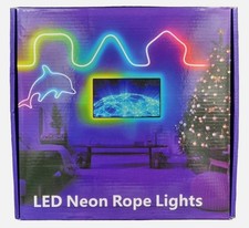 Neon Rope Light LED Lichterkette App Steuerung Fernbedienung IP65 wasserd. RGB