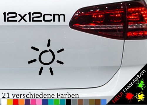 Sonne aufkleber sommer wärme - aufkleber,