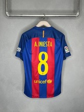FC Barcelona • ANDRES INIESTA • 2016/2017 • Heim Trikot • L