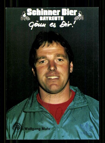 Wolfgang mahr autogrammkarte - wolfgang,