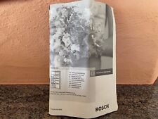 Bosch Kühlschrank. Anleitung