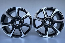 1x Alufelge 18 Zoll 7.5" 5x100 46ET Glanz Schwarz 82A601025 Audi Mg Rim Wheel