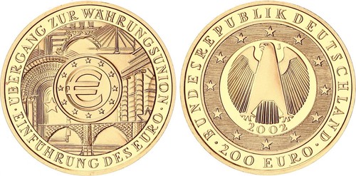 Deutschland 200 euro gold - deutschland,