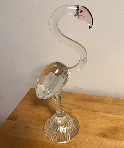Dekofigur flamingo aus glas - dekofigur,