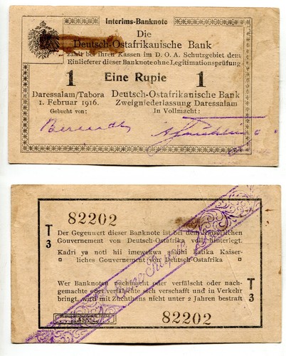 Rupie doa 1916 serie - 1,