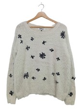 ONLY Strickpullover Damen Pullover Gr. DE 40 wollweiß Casual-Look