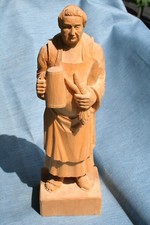 Mönch geschnitzt mit Bierkrug 36 cm Holzfigur