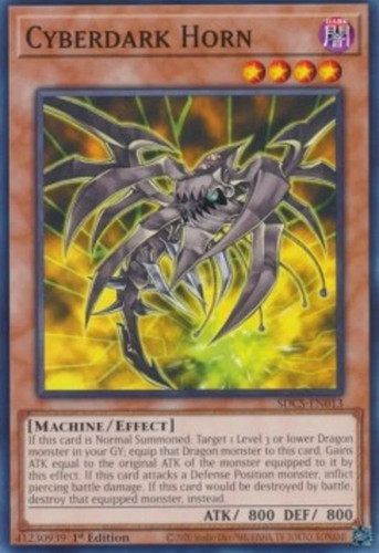 Yugioh cyberdark horn - yugioh,