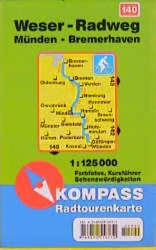 Weser radweg 125000 - weser-radweg:, 1:125000