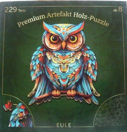 Premium artefakt holz puzzle - premium,