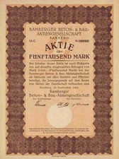 Bamberger Beton Bau AG 1923