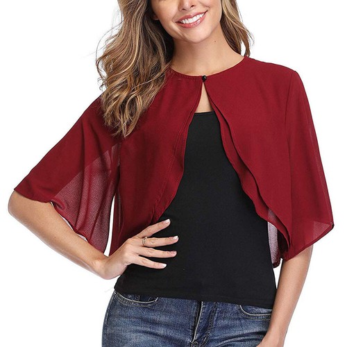 Damen chiffon bolero festlich - damen,
