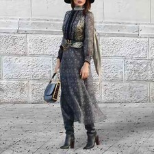 ZARA KLEID MAXI MIDIKLEID