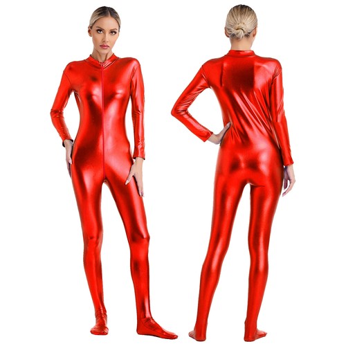 Damen metallic unitard - de,
