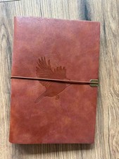 Leder Notizbuch, Vintage Tagebuch, A5 Loseblatt Buch Blanko+Liniert 