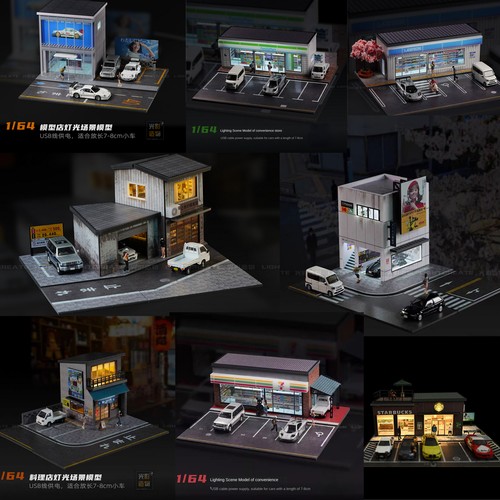 Diorama garage modell - garage,