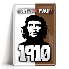 Blechschild 20x30cm Sankt Pauli 1910 Fan Kult Hamburg Fußball Ultras Geschenk