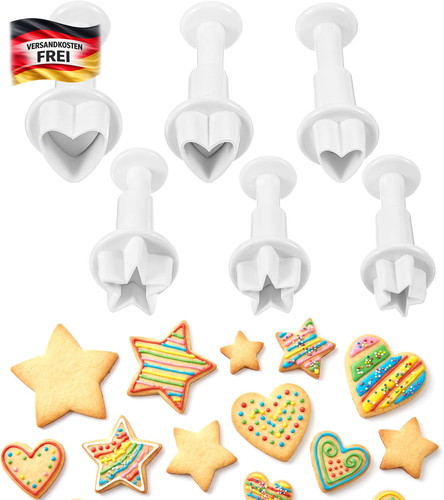 Backformen set aus herzen und - set,